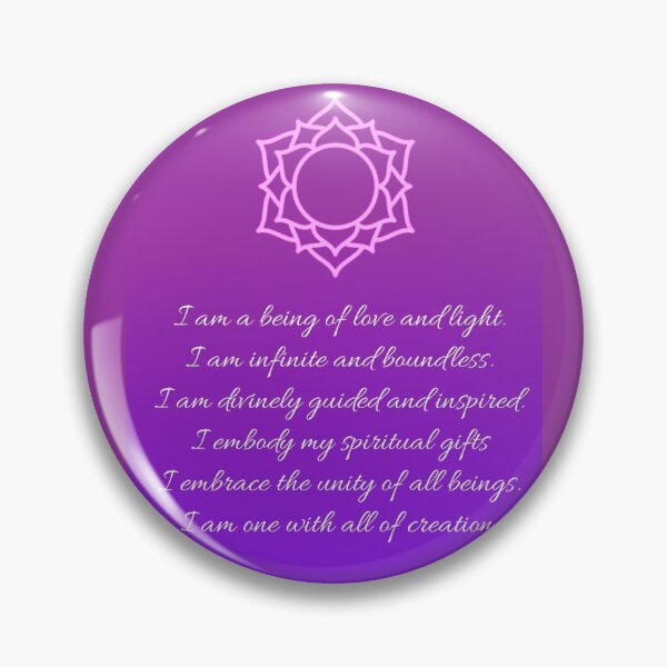 Item preview, Crown Chakra Affirmation designed and sold by Bluepress.