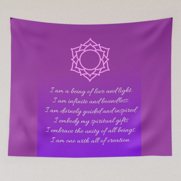 Item preview, Crown Chakra Affirmation designed and sold by Bluepress.