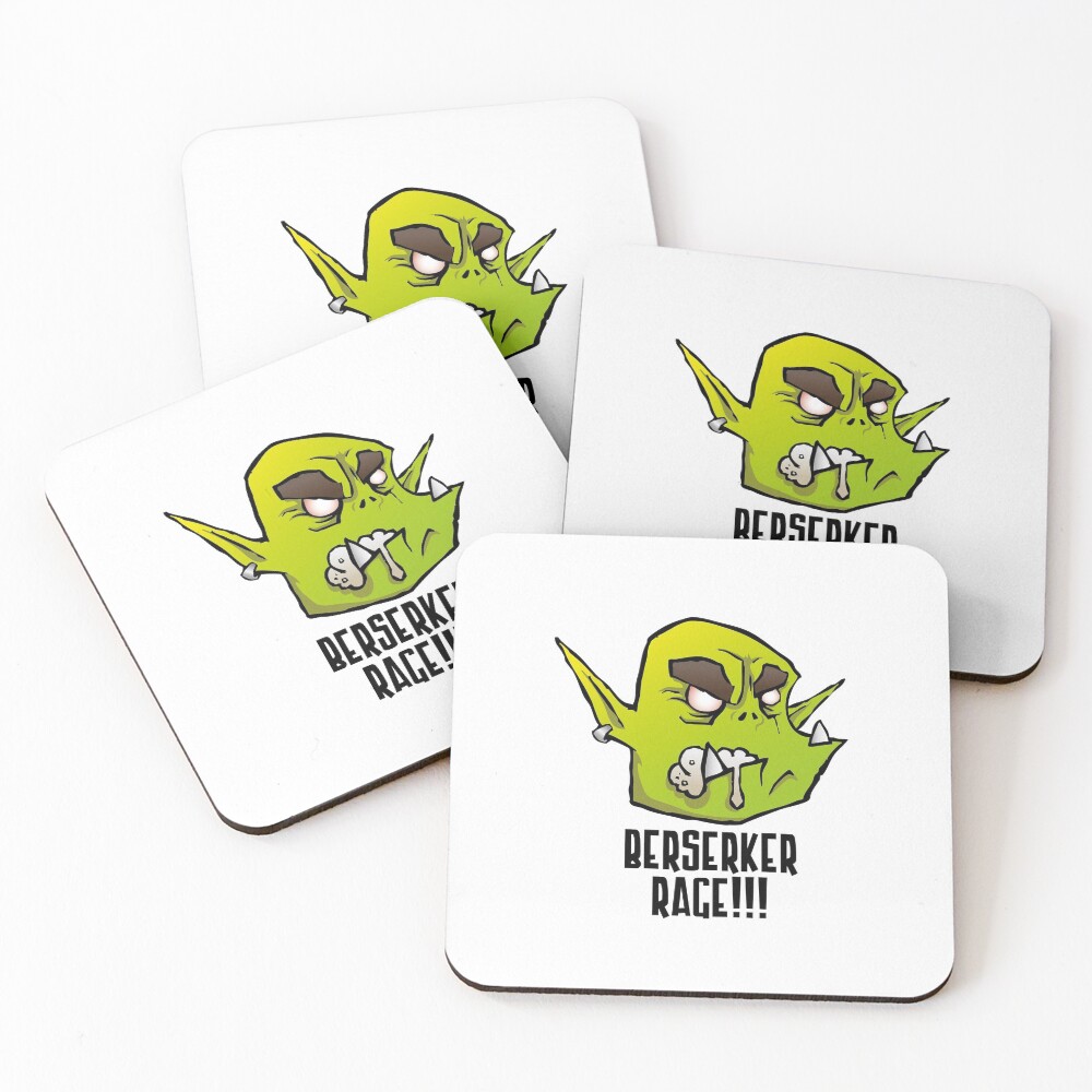 Item preview, Coasters (Set of 4) designed and sold by AngryOrc.