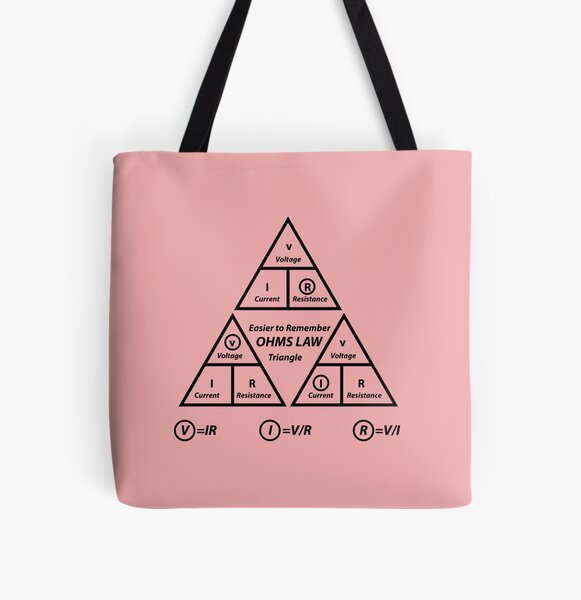 Easy Way To Memorize Ohms Law Formula Triangle Tote Bag For Sale By Artoshopy Redbubble 7186