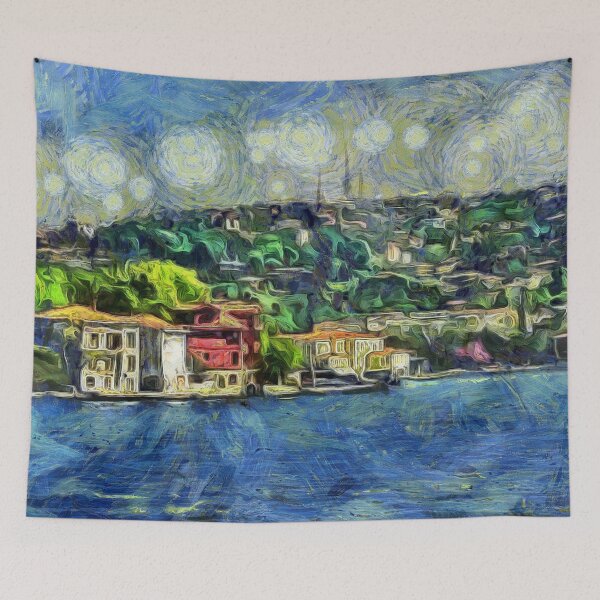 Item preview, Starry Night Over the Bosporus Istanbul Turkey KPA designed and sold by karynpeters.