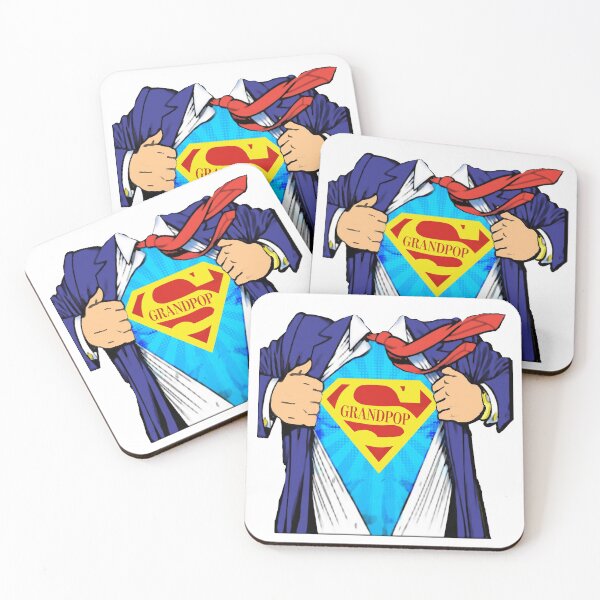 Item preview, Grandpop Superhero Grandpa Ripped Shirt designed and sold by lorrinani.
