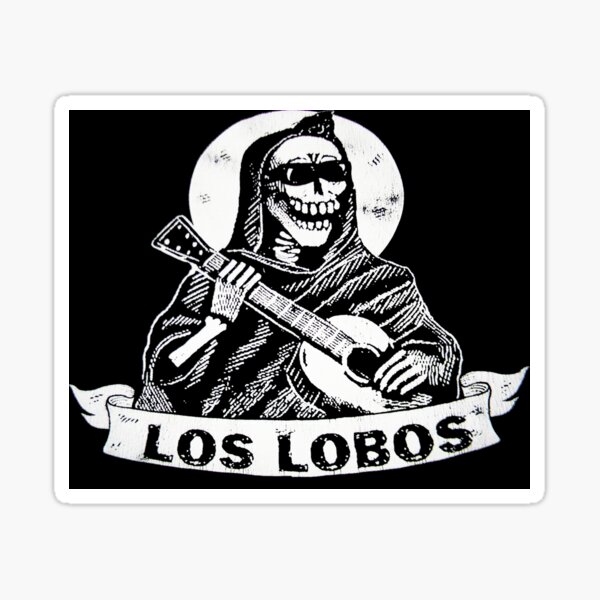 7490 Los Lobos Wolf Logo Arrows Rock Country Folk Vintage 1980s Sticker Decal