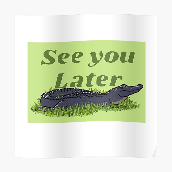 See You Later Alligator Posters Redbubble