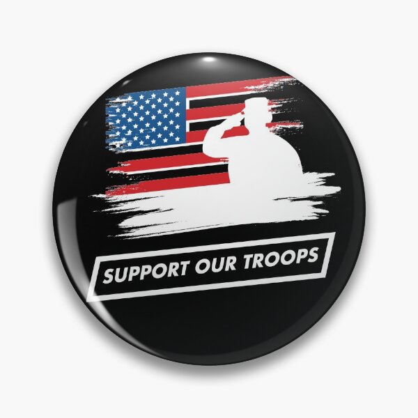 Item preview, US Military Support Our Troops US Flag American Patriot designed and sold by SuperFreshArt.