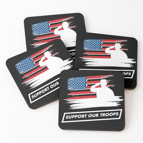 Item preview, US Military Support Our Troops US Flag American Patriot designed and sold by SuperFreshArt.