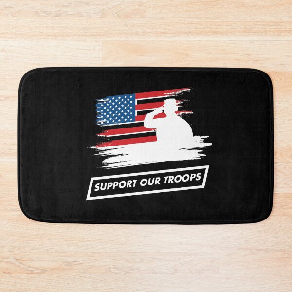 Item preview, US Military Support Our Troops US Flag American Patriot designed and sold by SuperFreshArt.