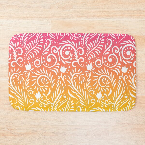 Item preview, Floral and Leaves - Mango Peach Smoothie designed and sold by CreativityRoams.