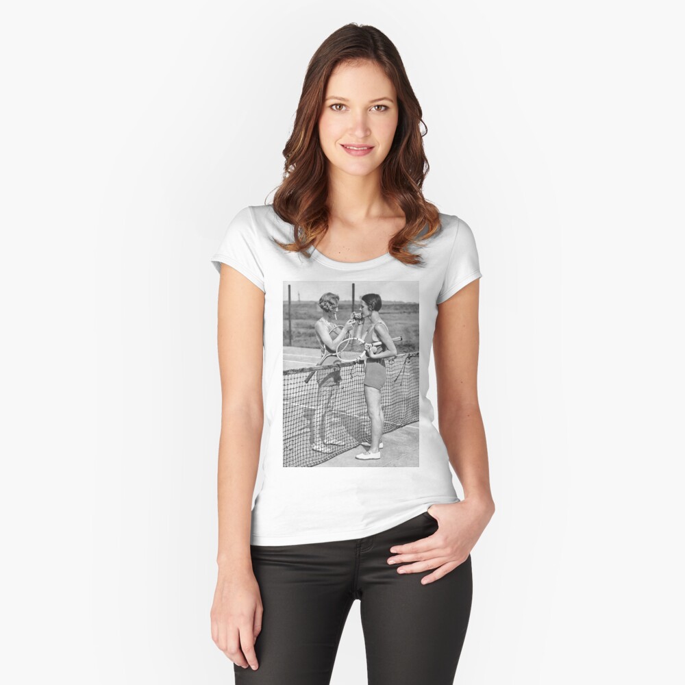 Item preview, Fitted Scoop T-Shirt designed and sold by modernretro.