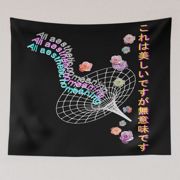Item preview, All Aesthetic No Meaning Vaporwave Roses designed and sold by Neon Purple Noodle Bar.
