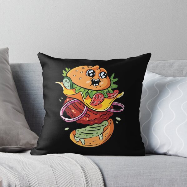 Item preview, Emoji burger | foodporn cartoon fast food art designed and sold by Svinil.