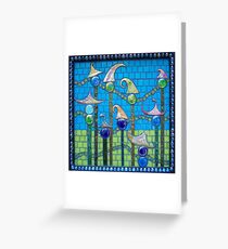 Clowntown Highrises Greeting Card