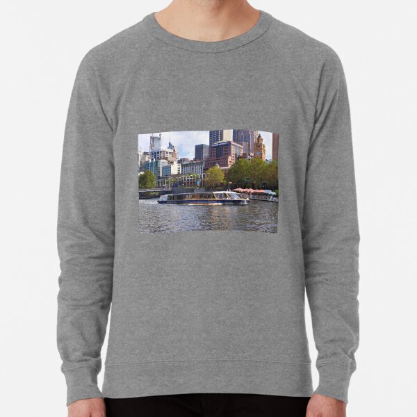 Tour boat, Yarra River, Melbourne, Australia Lightweight Sweatshirt
