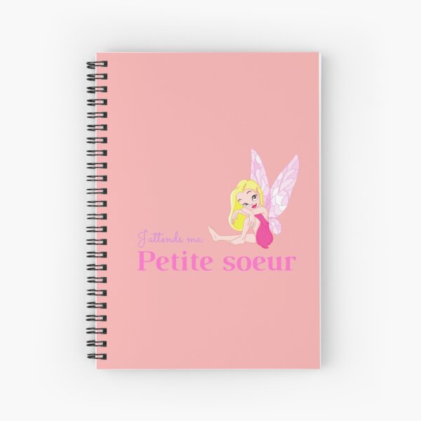 Pink Fairy I'm waiting for my Little Sister Spiral Notebook