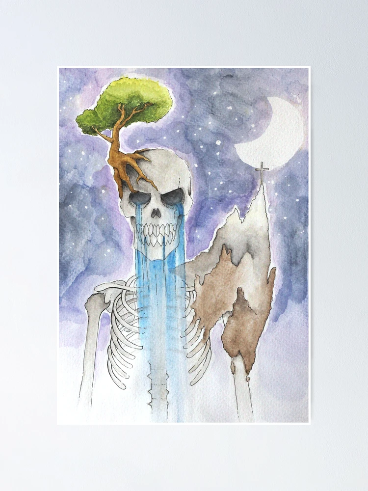 Thumbnail 1 of 3, Poster, Skelet Earth designed and sold by RookieDesign.