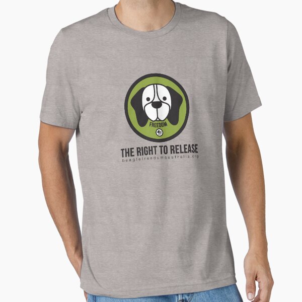 Vista previa del artículo con la obra «Derecho a la liberación - Beagle Freedom Australia», diseñado y vendido por Beagle Shop OFFICIAL.