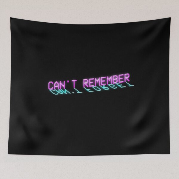 Item preview, Vaporwave Aesthetic Nostalgia Neon Glitch Cant Remember Cant Forget designed and sold by Neon Purple Noodle Bar.