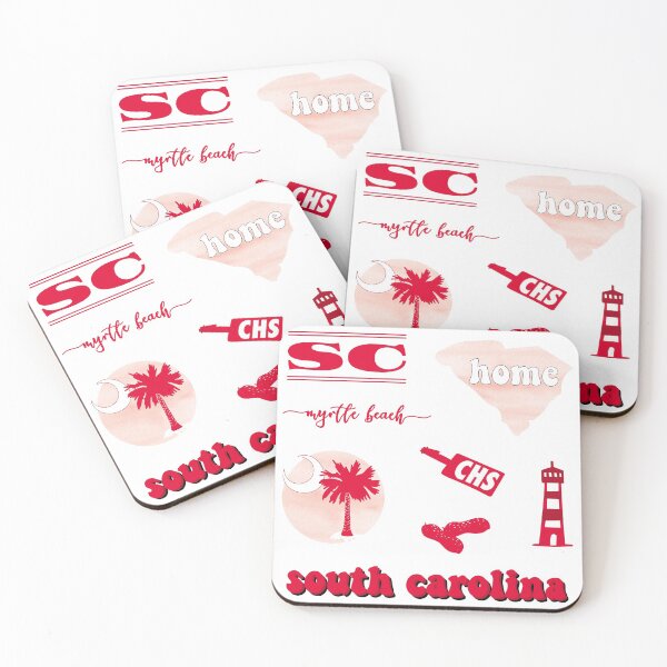 Item preview, Red Watercolor South Carolina US State Pack designed and sold by The-Goods.