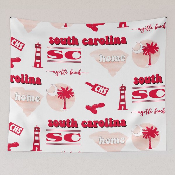 Item preview, Red Watercolor South Carolina US State Pack designed and sold by The-Goods.