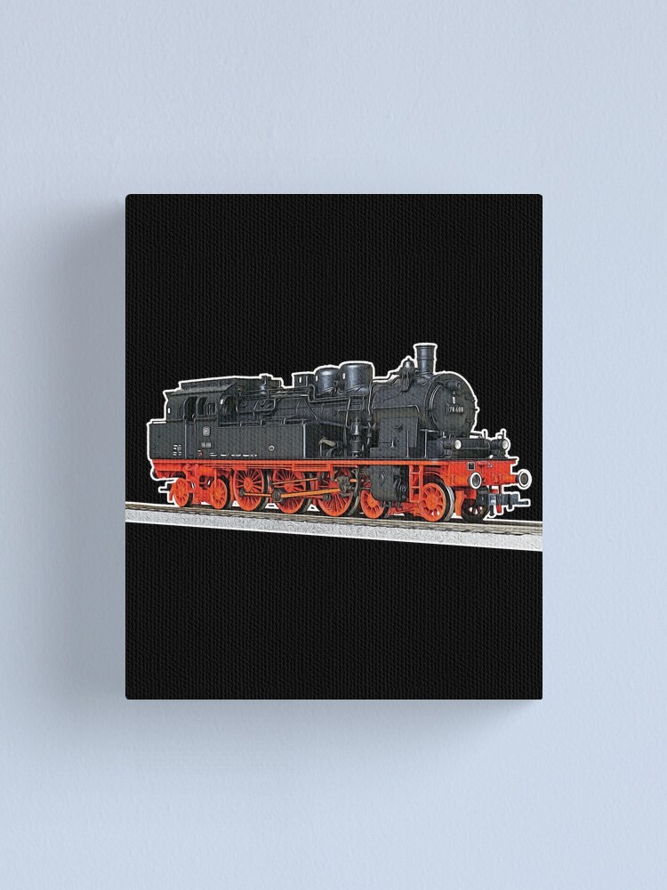 "Steam train I railway realistic" Canvas Print