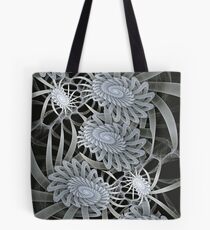 Winter mood, abstract fractal wallart Tote Bag