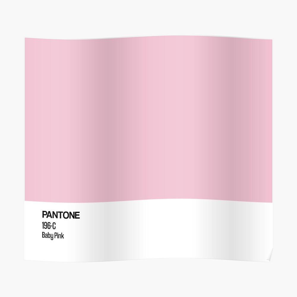 Pantone Baby Pink Sticker By Houseofballoon Redbubble