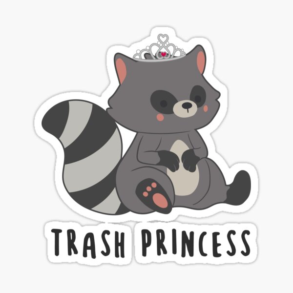 Princess Raccoon Stickers