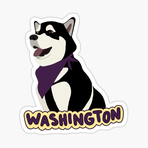 mascot - washington Sticker