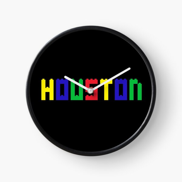 Name Brick Baby Kids for Boys Houston Clock