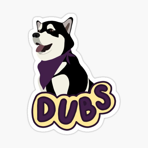 mascot - dubs Sticker