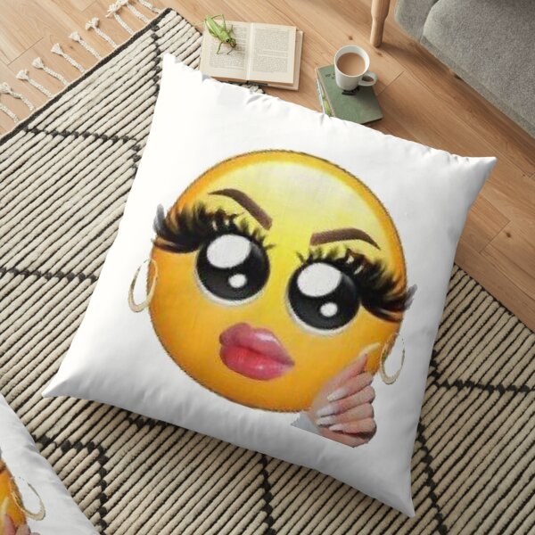Emoji Pillows Cushions Redbubble - inoobe tattoo yellow roblox