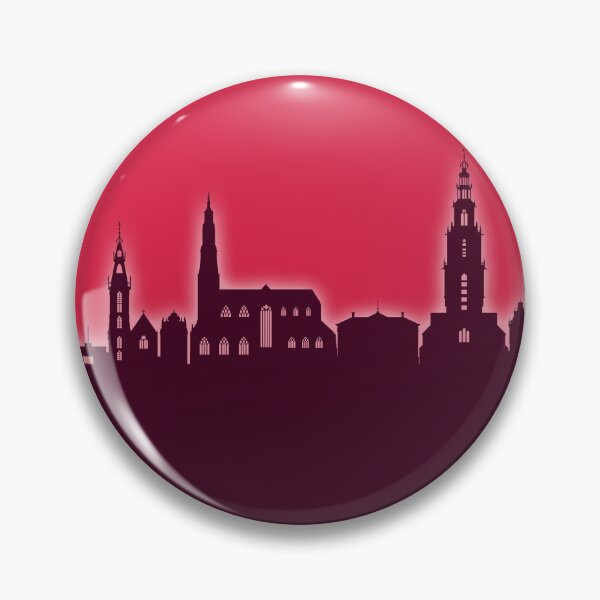 Item preview, Groningen The Netherlands Skyline designed and sold by ArtPrints.