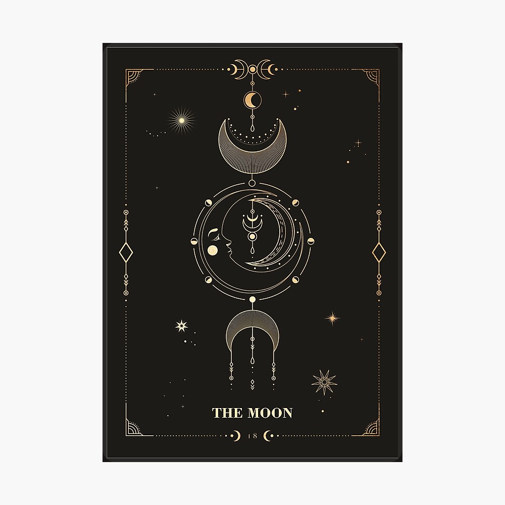 The Moon Tarot Card Poster