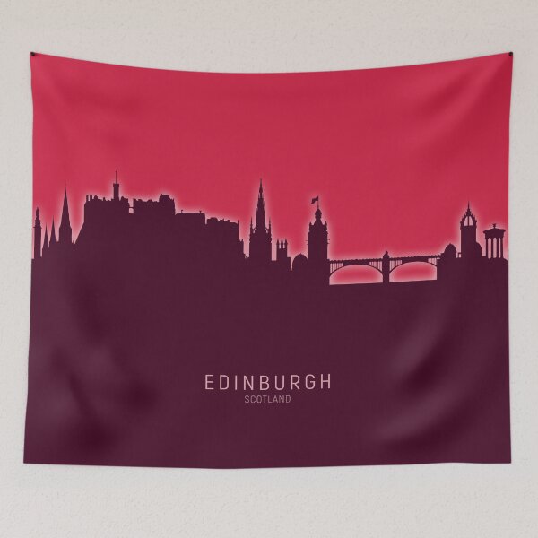 Item preview, Edinburgh Scotland Skyline designed and sold by ArtPrints.