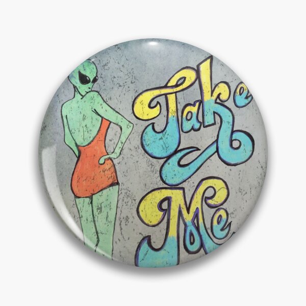 Item preview, Alien Pin Up (Grey) designed and sold by GhoulieGardens.