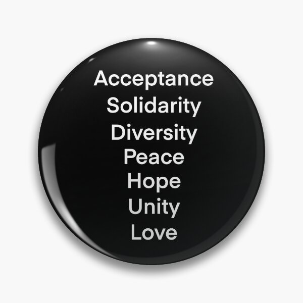 Item preview, Acceptance, Solidarity, Diversity, Peace, Hope, Unity, Love Quote designed and sold by Zentropik.