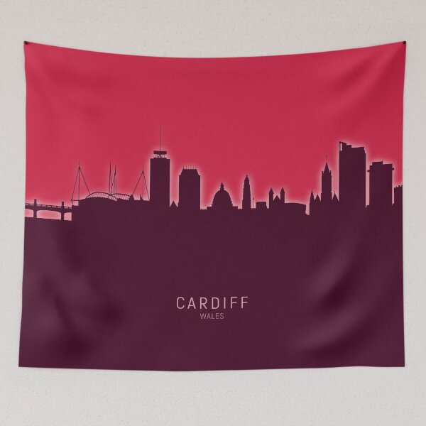 Item preview, Cardiff Wales Skyline designed and sold by ArtPrints.
