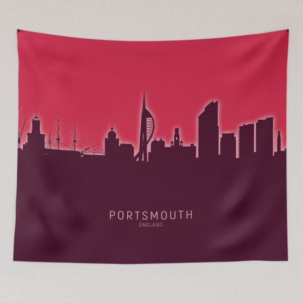 Item preview, Portsmouth England Skyline designed and sold by ArtPrints.
