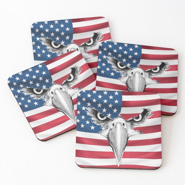 Item preview, American Flag with Eagle designed and sold by Barbny.