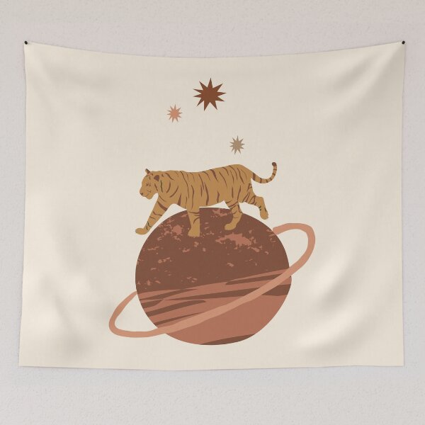 Item preview, The Planet of the tiger #shapeart #digitalart designed and sold by MerleCallesen.