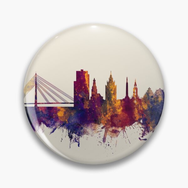 Item preview, Riga Latvia Skyline designed and sold by ArtPrints.