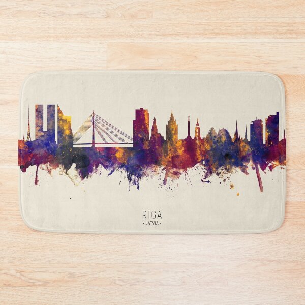 Item preview, Riga Latvia Skyline designed and sold by ArtPrints.