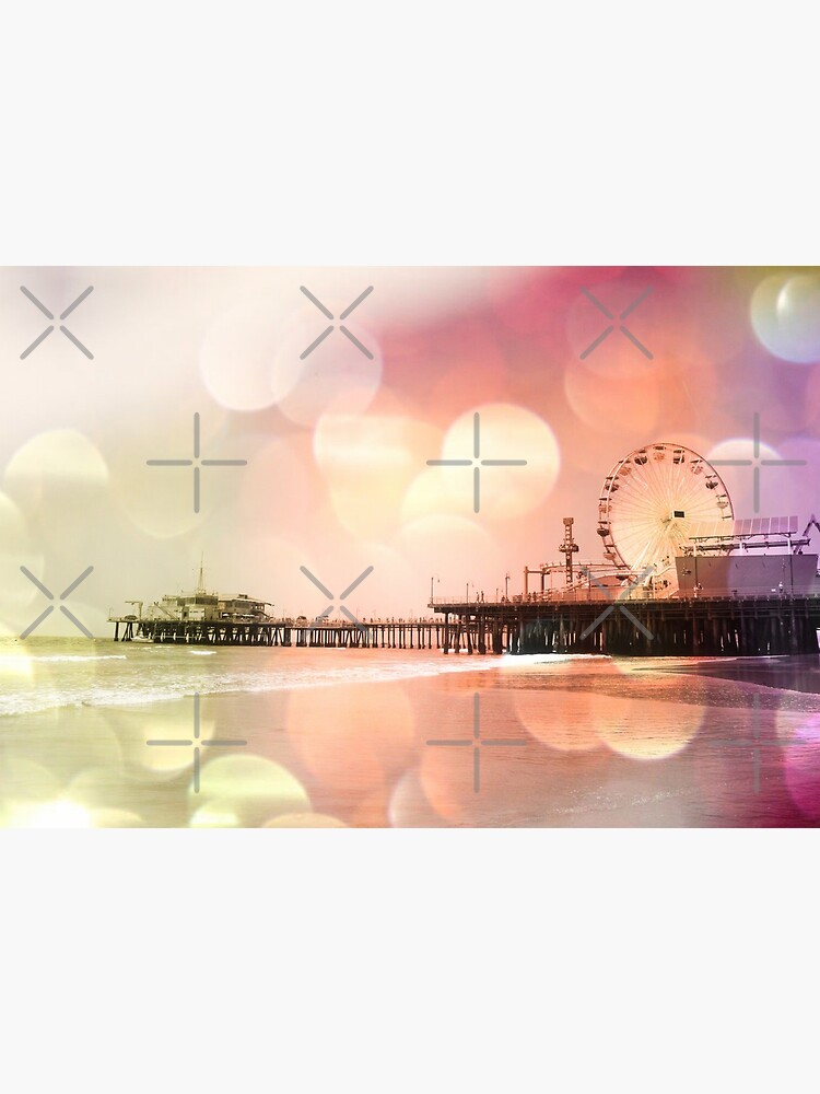 Sparkling pink Santa Monica Pier by stine1