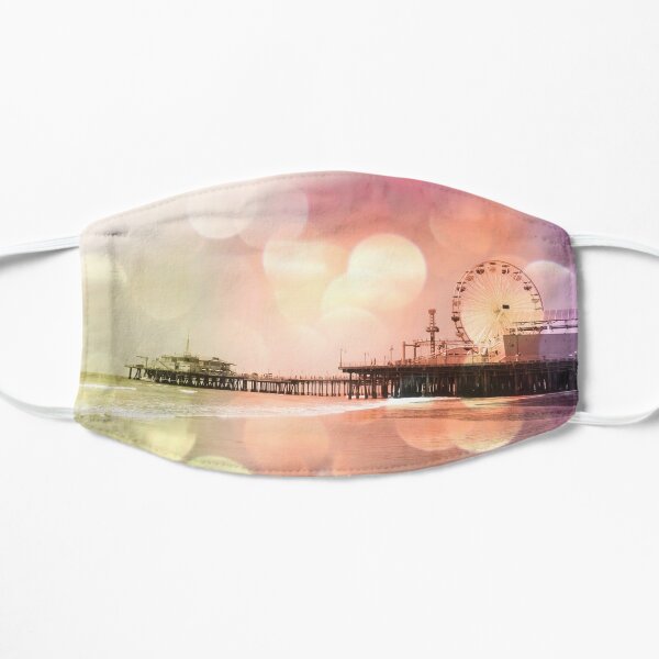 Sparkling pink Santa Monica Pier Mask