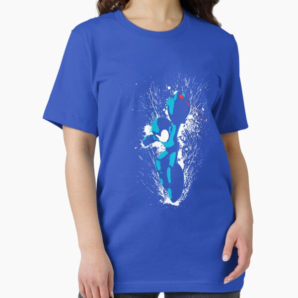 Item preview, Mega Man Splattery T-Shirt designed and sold by thedailyrobot.