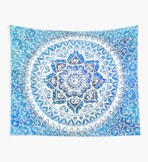 Watercolour Yin Yang Mandala Wall Tapestry