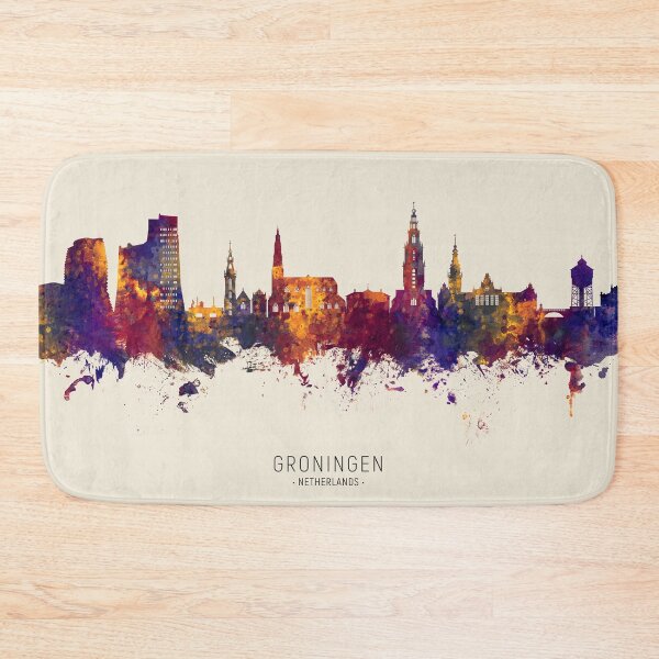 Item preview, Groningen The Netherlands Skyline designed and sold by ArtPrints.