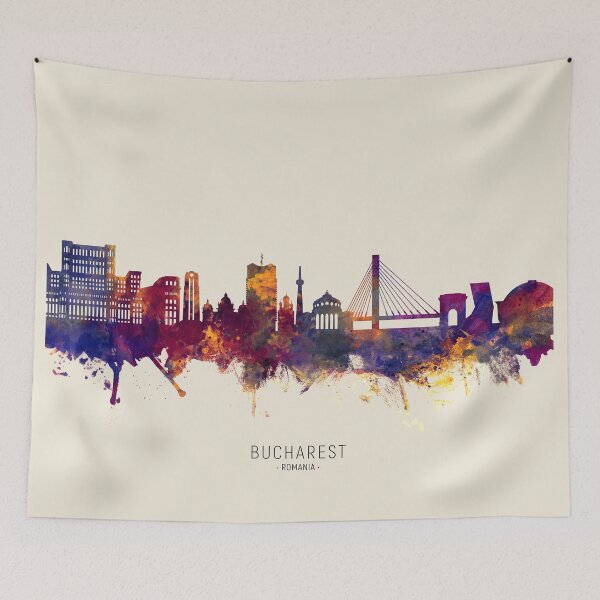 Item preview, Bucharest Romania Skyline designed and sold by ArtPrints.