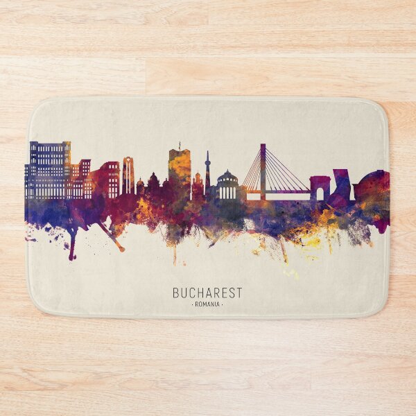 Item preview, Bucharest Romania Skyline designed and sold by ArtPrints.