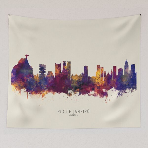 Item preview, Rio de Janeiro Brazil Skyline designed and sold by ArtPrints.